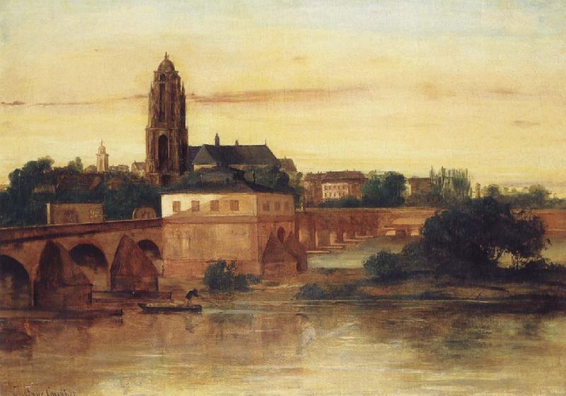 Gustave Courbet View of Frankfurt an Main oil painting picture